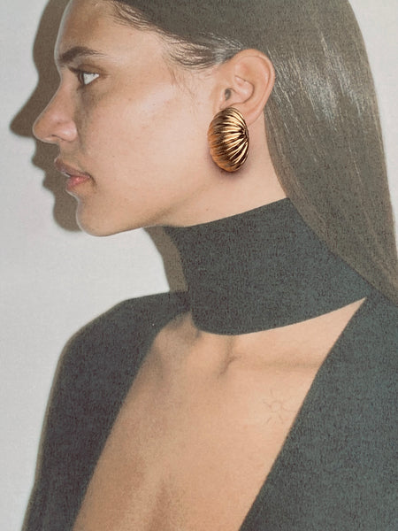 1970-1980 Gold Plated Pierced Earrings