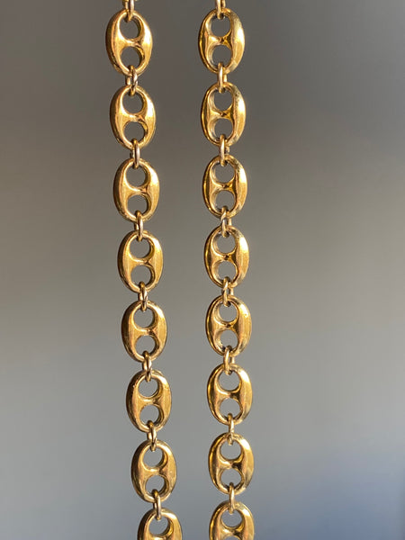 TRIFARI 1970-1980 Gucci Link Gold Plated Chain Necklace