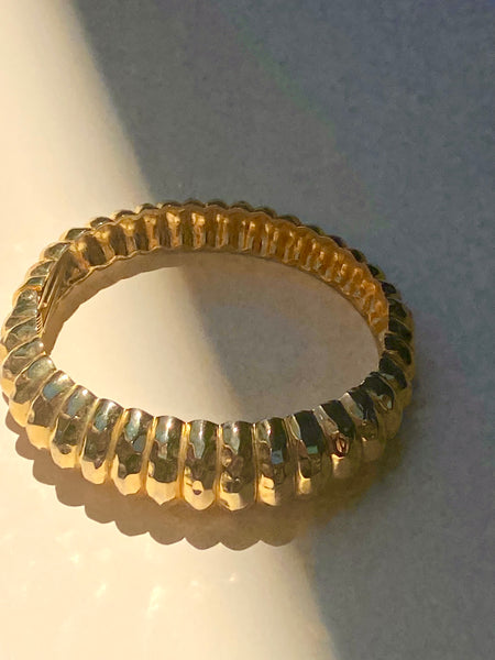 1970-1980 Gold Plated Statement Cuff Bracelet