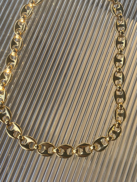 1970-1990 Mariner Gold Plated Chain Necklace
