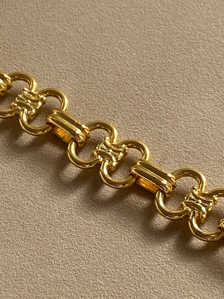 CELINE 1980 Link Gold Plated Bracelet