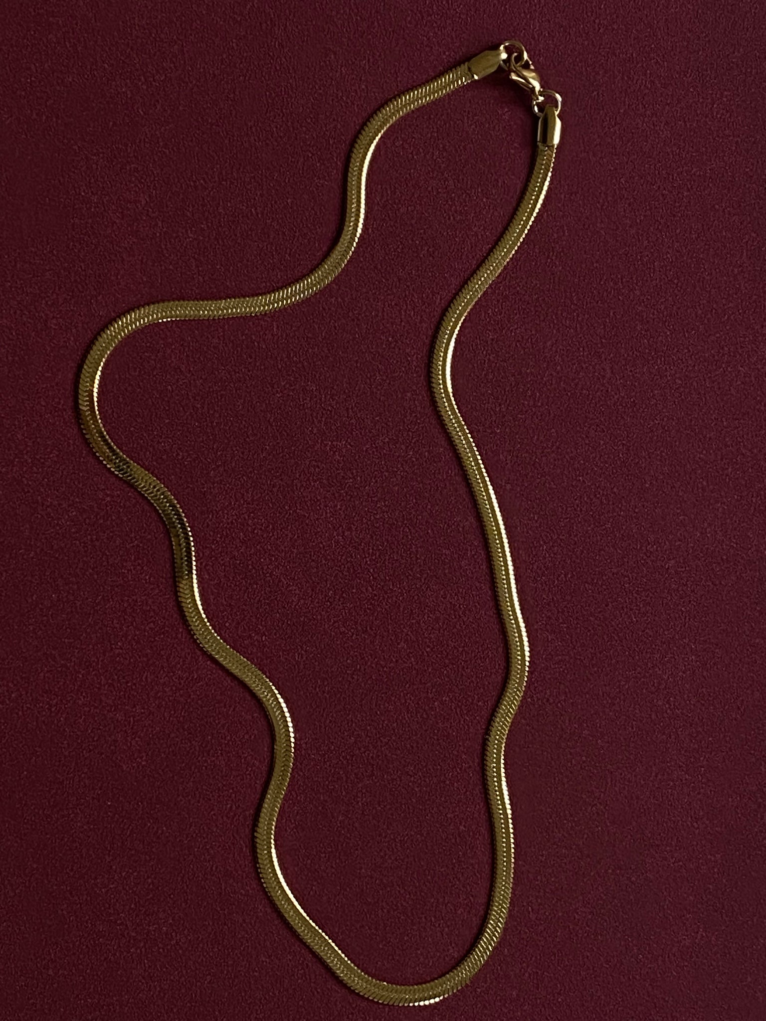 1970-1980 Fine Slinky Gold Plated Chain Necklace