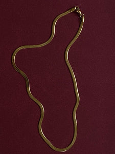 1970-1980 Fine Slinky Gold Plated Chain Necklace