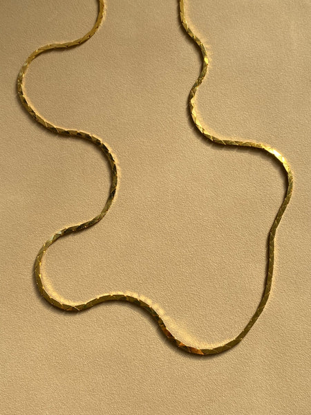 1970-1980 Classic Slinky Gold Plated Chain Necklace