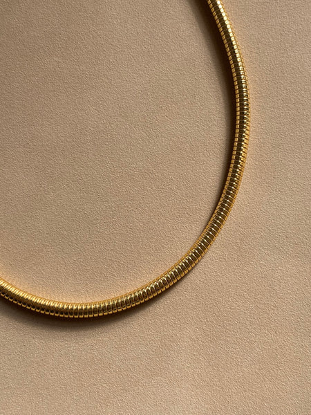 1980-1990 Omega Gold Plated Necklace