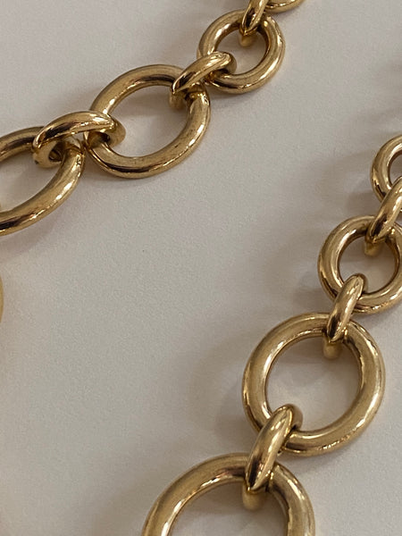 MONET 22k Link Gold Plated Necklace