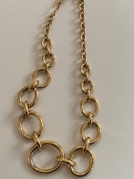MONET 22k Link Gold Plated Necklace
