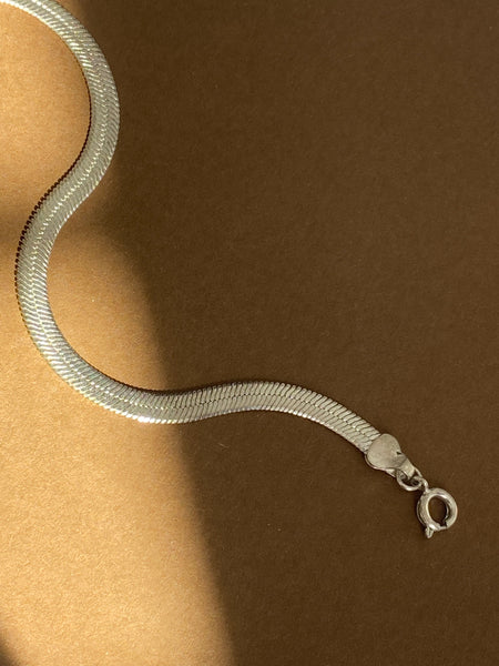 1970-1980 Slinky Silver Plated Chain Bracelet
