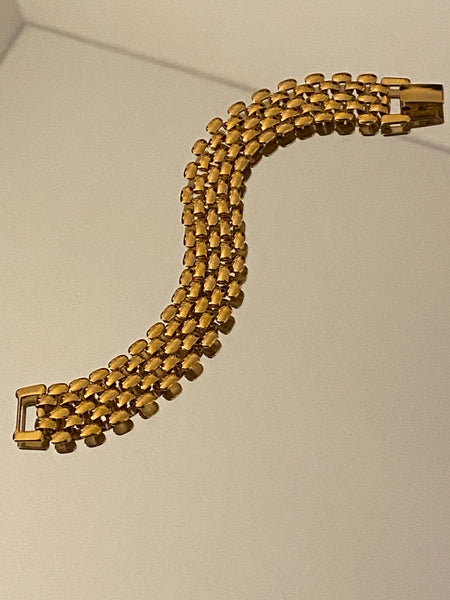 NAPIER 1970-1980 Panther Link Gold Plated Bracelet