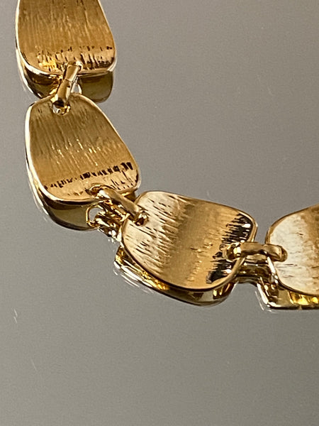1970-1980 Gold Plated Statement Link Bracelet