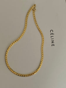 1970-1980 Slinky Cuban Gold Plated Chain Necklace