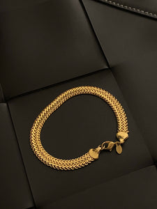 MONET 1970-1980 Snake Chain Gold Plated Bracelet
