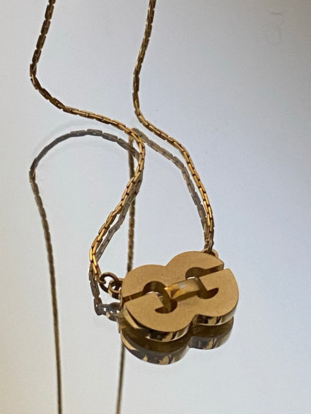 1980 GIVENCHY Pendant Gold Plated Necklace