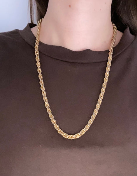 1970-1980 Heavy Gold Plated Chain Necklace