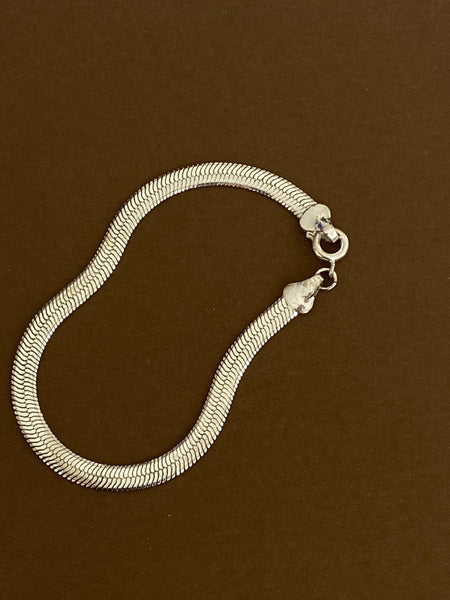 1970-1980 Slinky Silver Plated Chain Bracelet