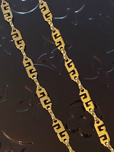 GIVENCHY GG Link Gold Plated Chain Necklace