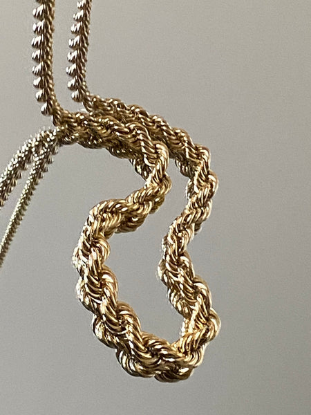NAPIER 1980-1980 Gradual Rope Chain Gold Plated Necklace