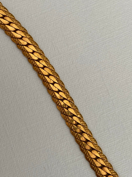 NAPIER 1970 Reversible Gold Plated Chain Bracelet