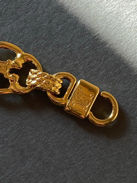 CELINE 1970-1980 Link Gold Plated Bracelet