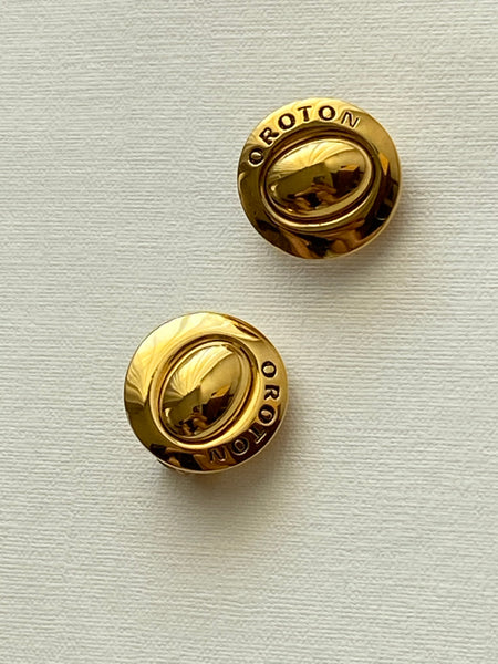 OROTON Gold Plated Clip On Earrings