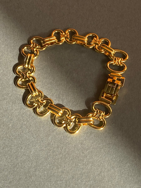 CELINE 1980 Link Gold Plated Bracelet