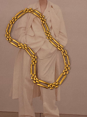 NAPIER 1980-1980 Modernist Gold Plated Necklace