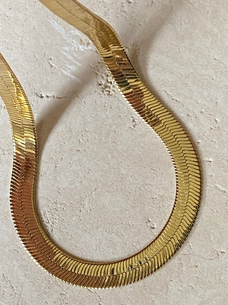 NAPIER 1970-1980 Snake Chain Gold Plated Bracelet