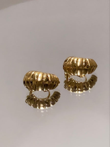 NAPIER Gold Plated Screw Back Earrings