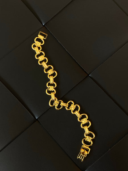 CELINE 1980 Link Gold Plated Bracelet