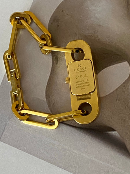 GUCCI Gold Plated Bracelet Watch