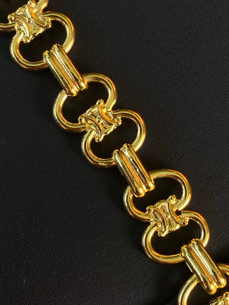 CELINE 1980 Link Gold Plated Bracelet