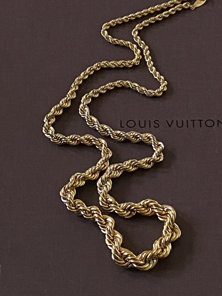 NAPIER 1980-1980 Gradual Rope Chain Gold Plated Necklace