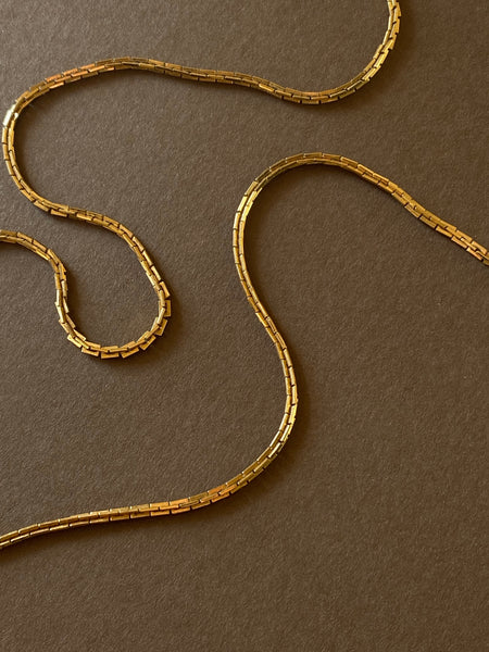 MONET 1970-1980 Gold Plated Chain Necklace