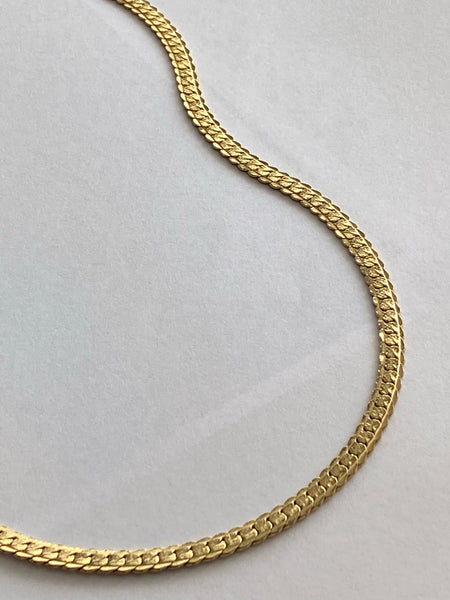 1970-1980 Snake Gold Plated Chain Necklace