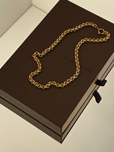 1970-1980 Belcher Link Gold Plated Chain Necklace