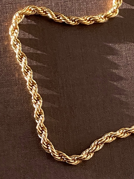 NAPIER 1980-1980 Rope Chain Gold Plated Necklace