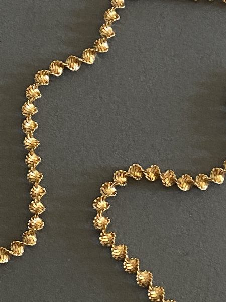 NAPIER 1980-1980 Twist Chain Gold Plated Necklace