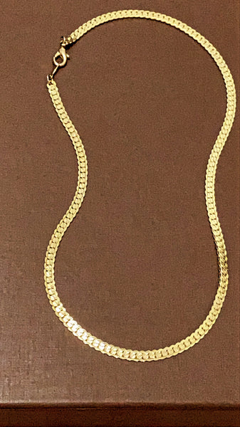 1970-1980 Snake Gold Plated Chain Necklace