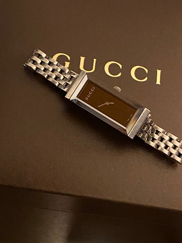 GUCCI G Frame Panther Bracelet Watch