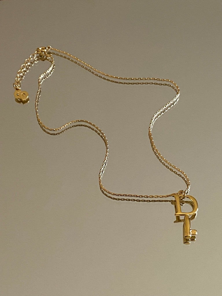 New 2018 DIOR Lock Necklace at Rice and Beans Vintage